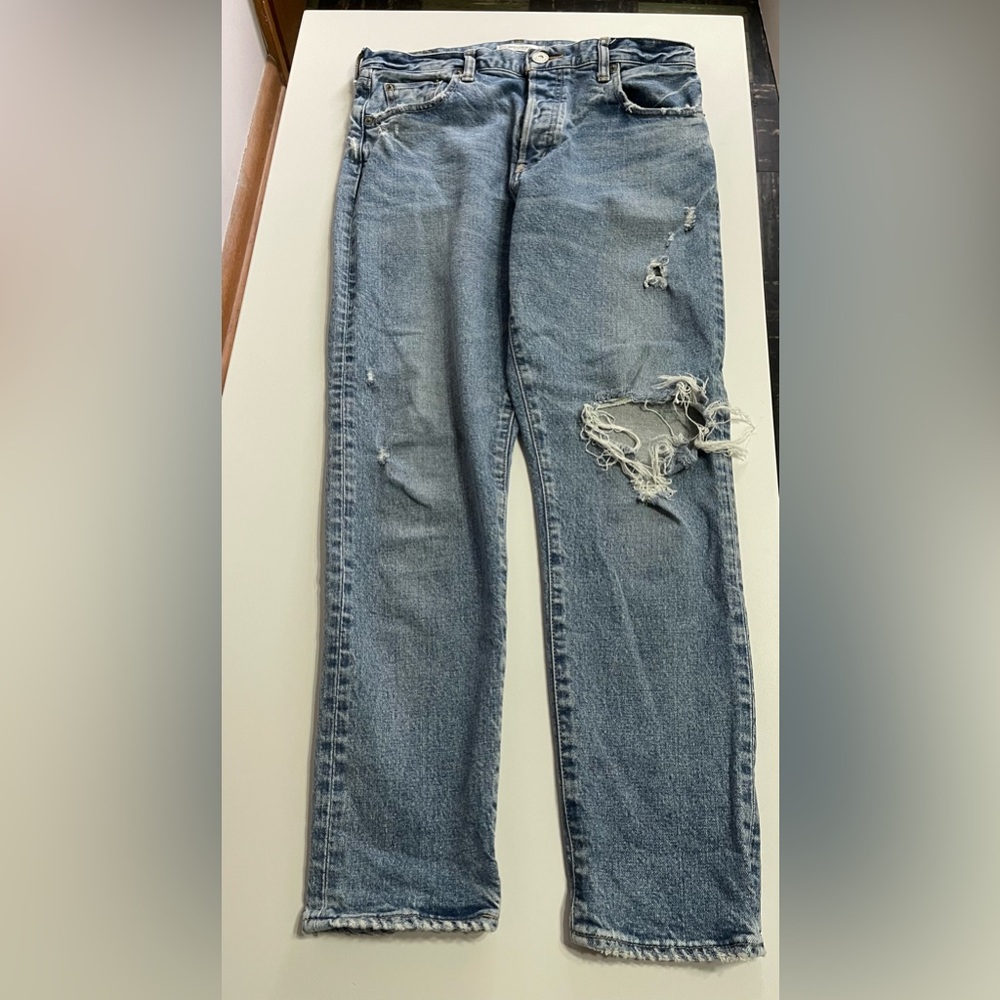 Vintage Moussy Denim Distressed Button Fly Womens sz 29 Jeans